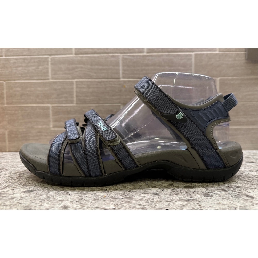 Teva Tirra Women's Blue Gray Outdoor Gorpcore Hiking Adjustable Sandals Size 8.5